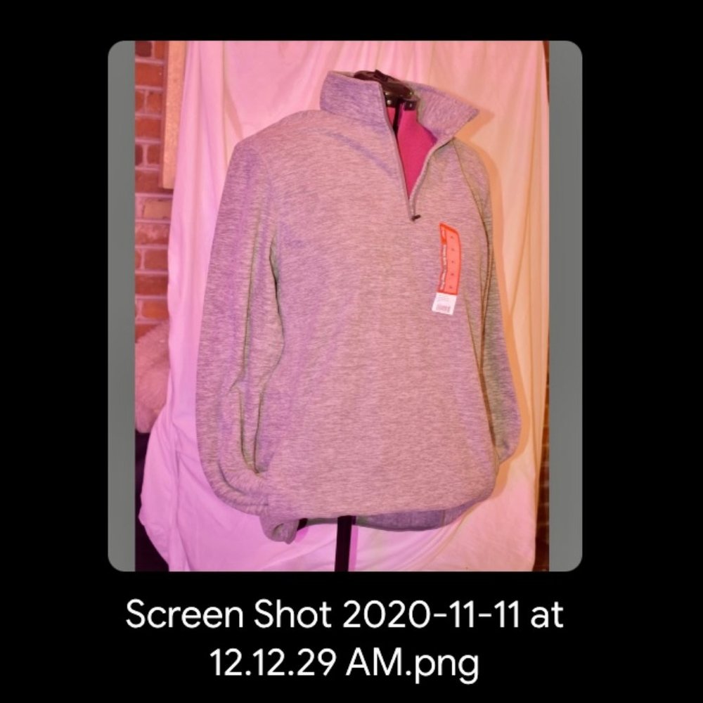 BCDG Grey Athletic Micro-fleece Pullover L/XL